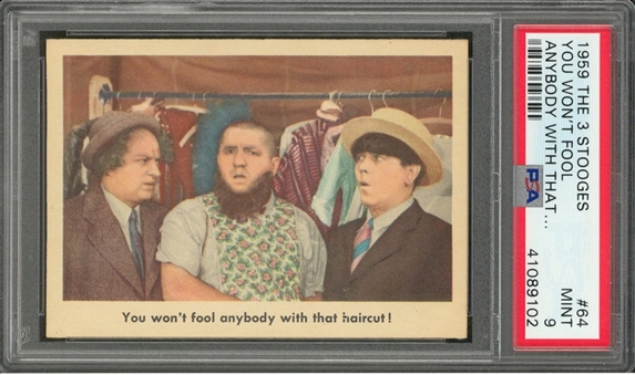1959 Fleer "Three Stooges" #64 "You Wont Fool… " – PSA MINT 9